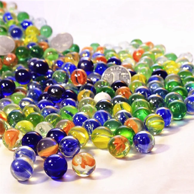 
1.5-30mm green/red/yellow China supply Import Children Toys Glass Marbles for kids 