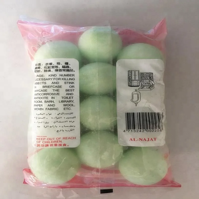 China high quality 360g 99% Moth Balls Pure Refined camphor and naphthalene