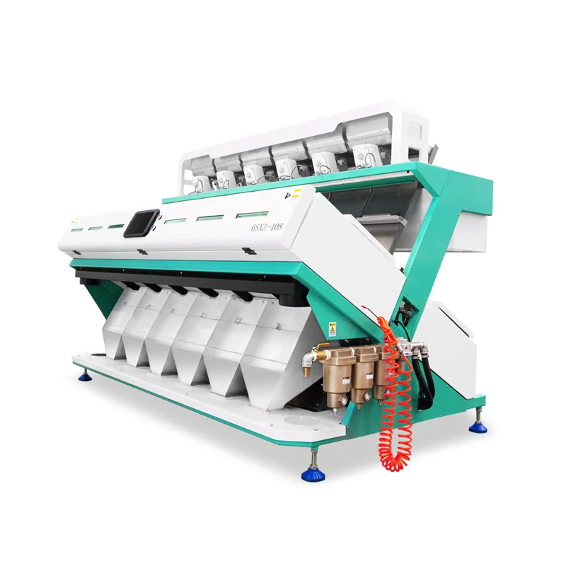 Hot sale Intelligent full-color CCD 6 Chutes Rice color sorter/rice sorting machine by Chinese manfauture