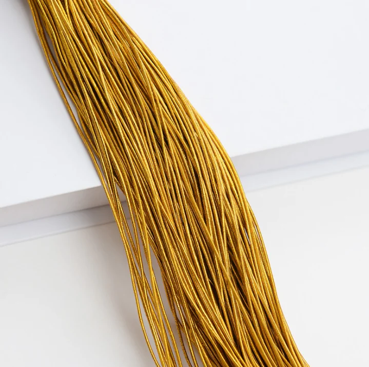 1mm-10mm gold and silver color elastic rope