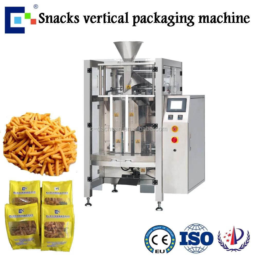 Foshan automatic peanut chewing gum french fries packing machine