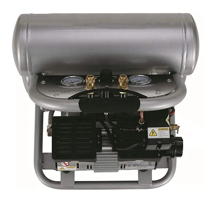  Высококачественный воздушный компрессор нового дизайна 1HP 750 Вт с двойным стальным баком 9L/двойным алюминиевым