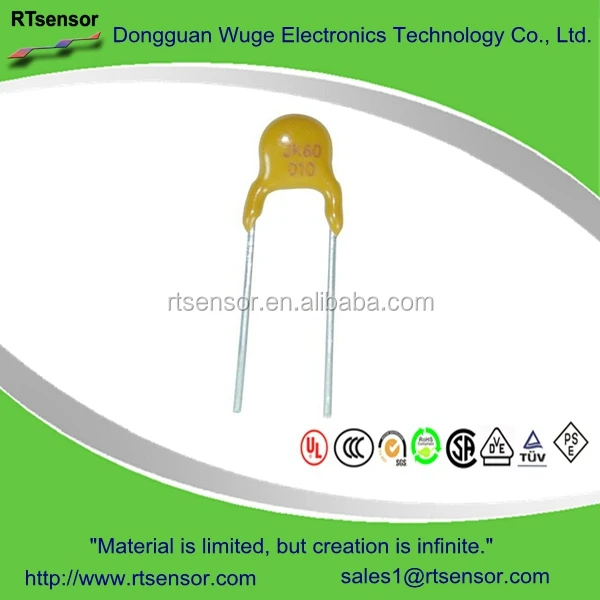 60V 0.1A PPTC Resettable Low Voltage Fuse , Polymer Switch JK60-010