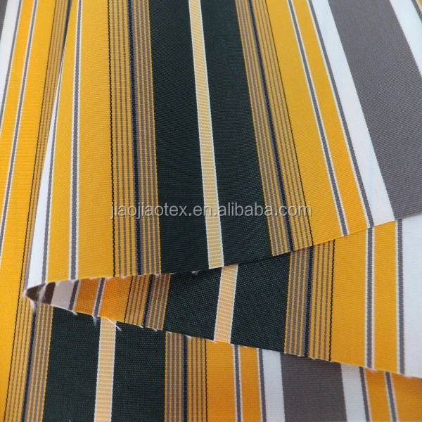 Polyester spun yarn solution dyed awning fabric