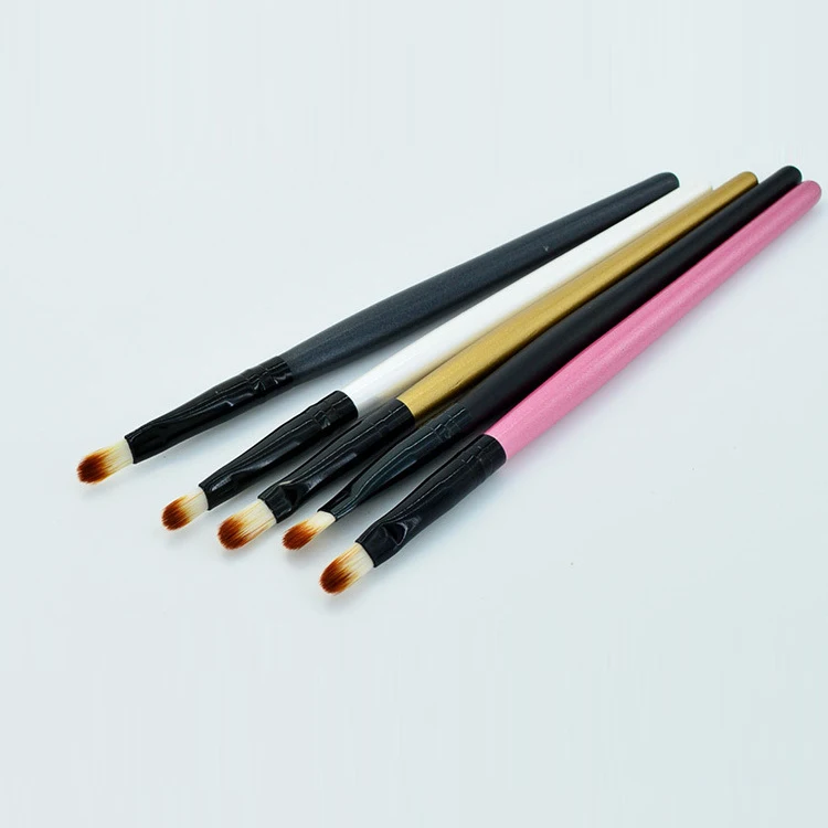 Best professional aluminum private label make up brushes lip brush