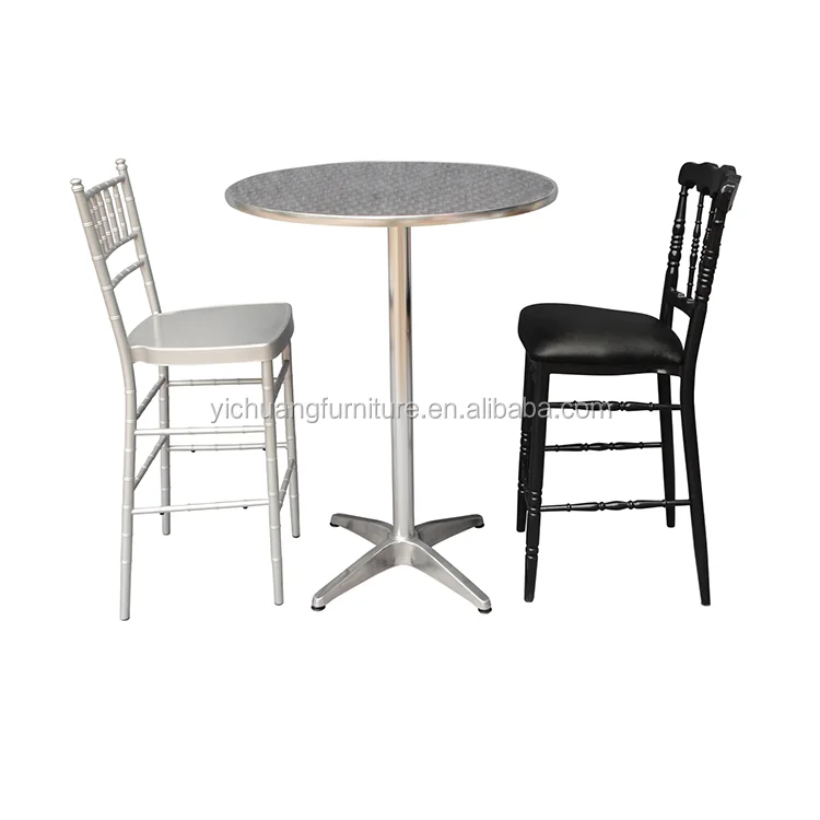 Dia 80cm round plastic high bar foldable party cocktail table