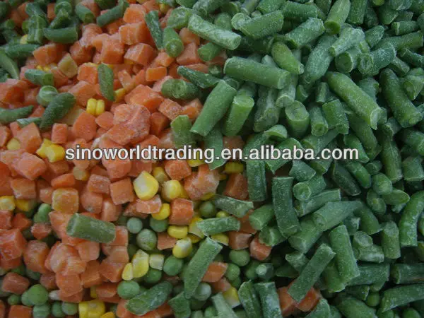 
high quality and vareities pattern of iqf quick frozen mixed vegetable in 2015 new season for food or further production 