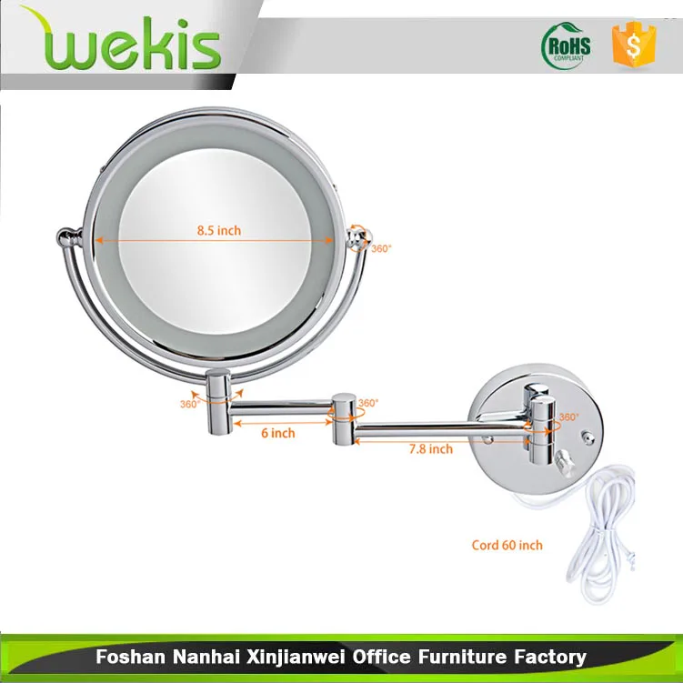 5-кратных увеличениях светодиодные зеркала для макияжа с подсветкой