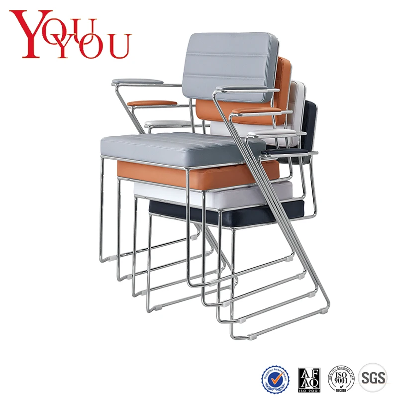 OEM ODM fashion Stable design high density sponge black pu executive office modern leather lounge chair