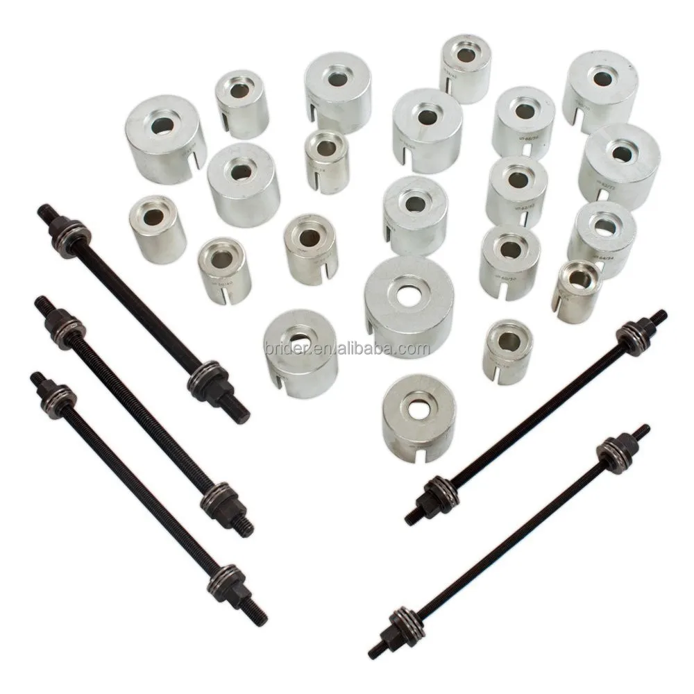 27pcs Universal Press Pull Sleeve Kit Bush Bearing Remover Insertion Tool Set