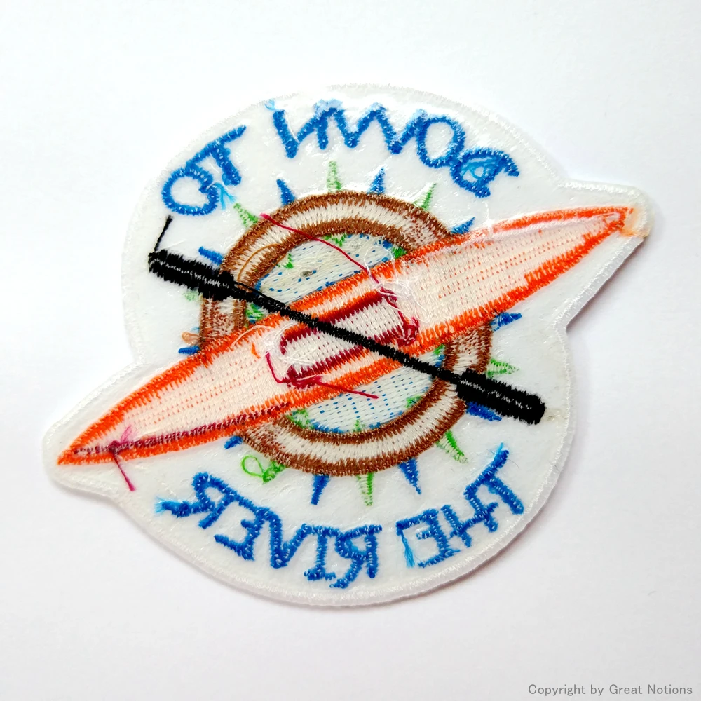 
Custom heat press embroidery patches for jeans 