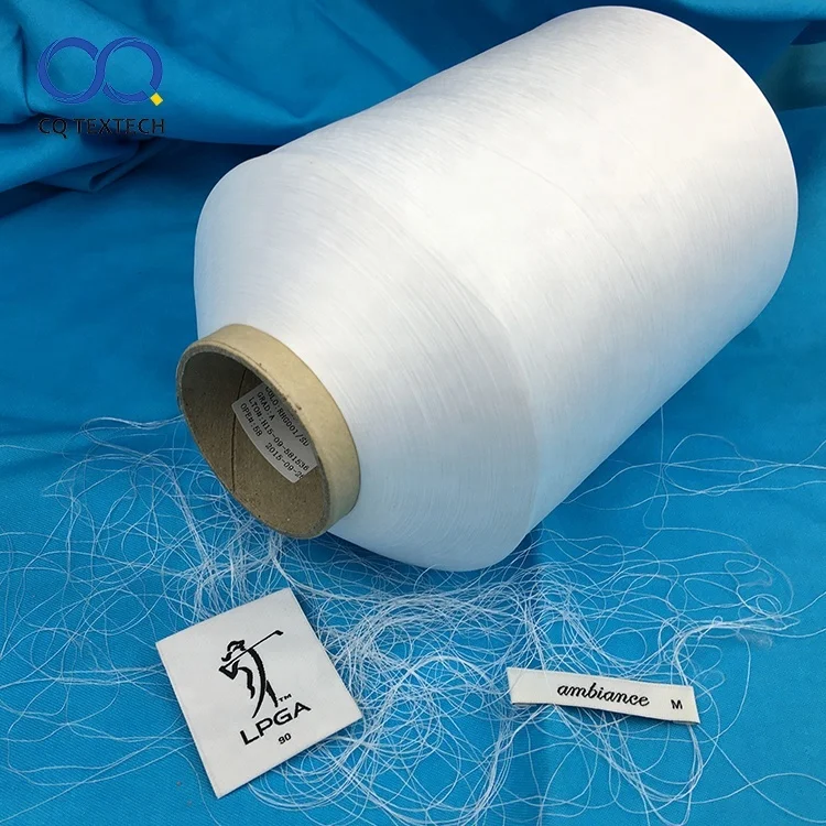 CQ Hot sale 75D/36F semi dull dyed polyester twist yarn for making label