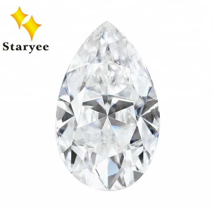 
Original Charles Colvard Colorless Moissanite VVS DEF Color Pear Cut Forever One Moissanite Lab Diamond Loose Gemstone 