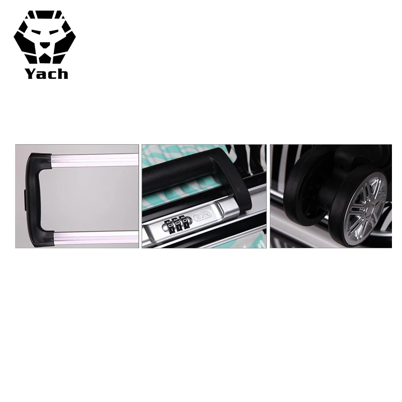 
Cartoon Aluminum Frame 360 Degree Universal Wheels Children Cute Kids Luggage Trolley ABS PC Hard Case Luggage Suitcase Baggage 