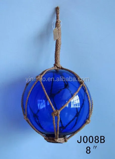 8' Glass floats fishing floats Glass buoy nautical wall hanging glass ball