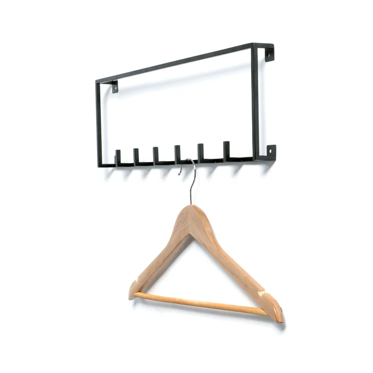 
Simple decorative metal wall mounted hanging shelf with 10 hooks 