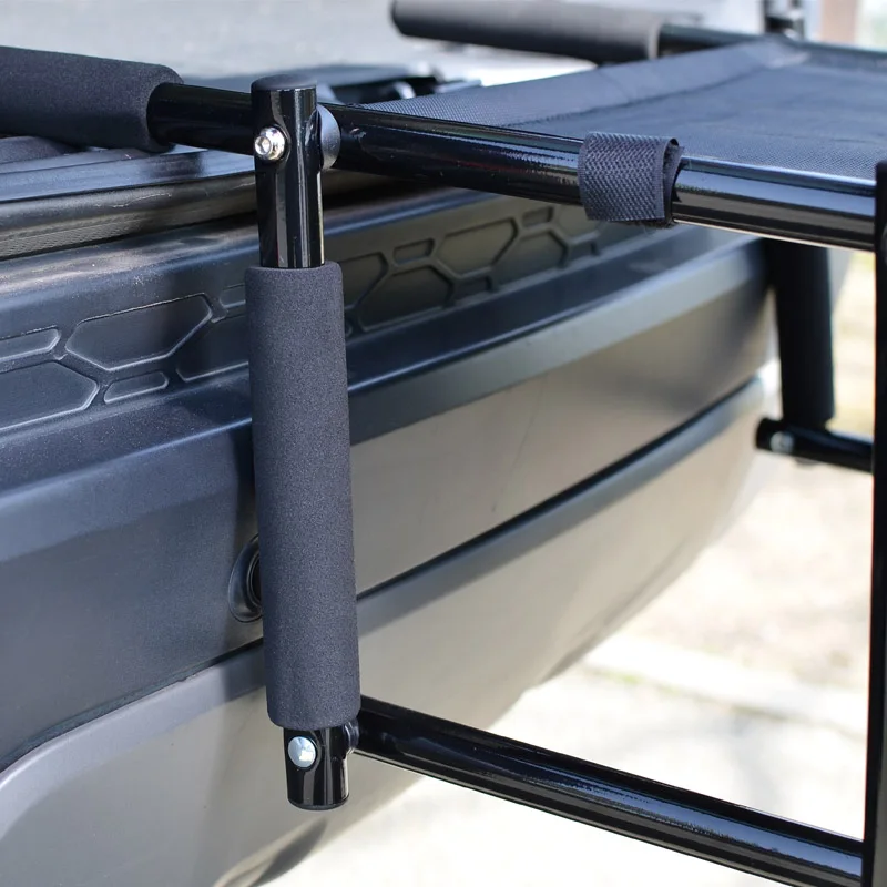 Dog Car Folding Stairs Metal Frame Collapsible Pet Ramp with Four Dog Steps Portable Adjustable Folding Dog Ramp