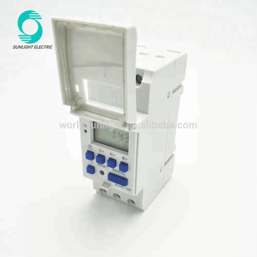 XLHC15A 220V 15A еженедельно или ежедневно ЖК-дисплей din-рейку цифровой программируемый механический