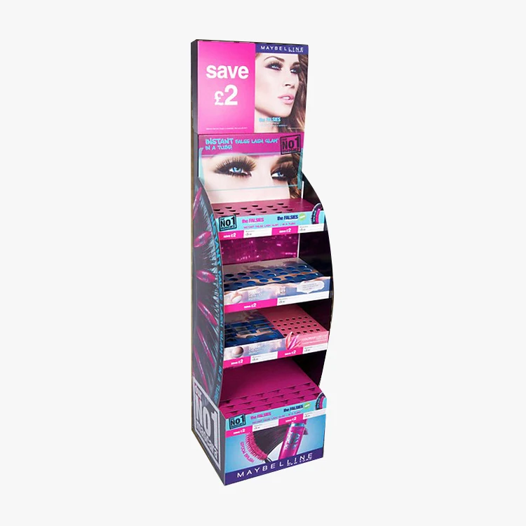 
Factory price Supermarket Showy Beauty Corrugated Display Rack 