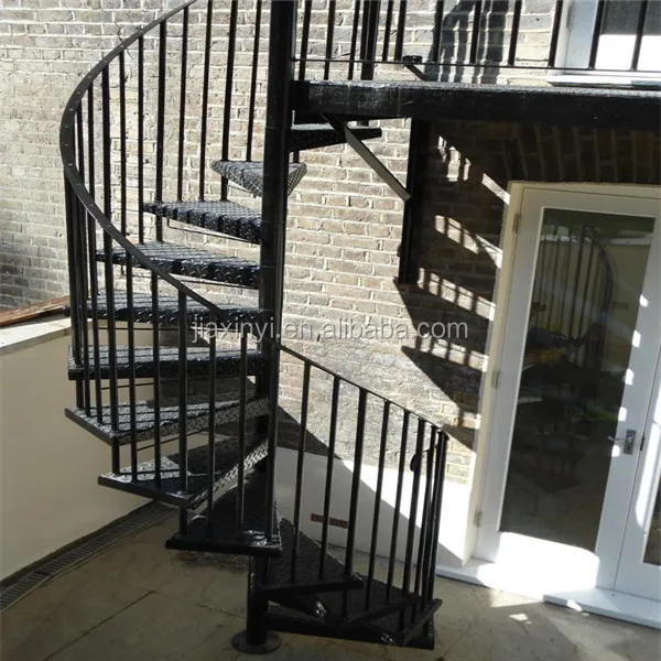 High Quality Outdoor Spiral Stairs Design Carbon Steel Use Metal Staircase