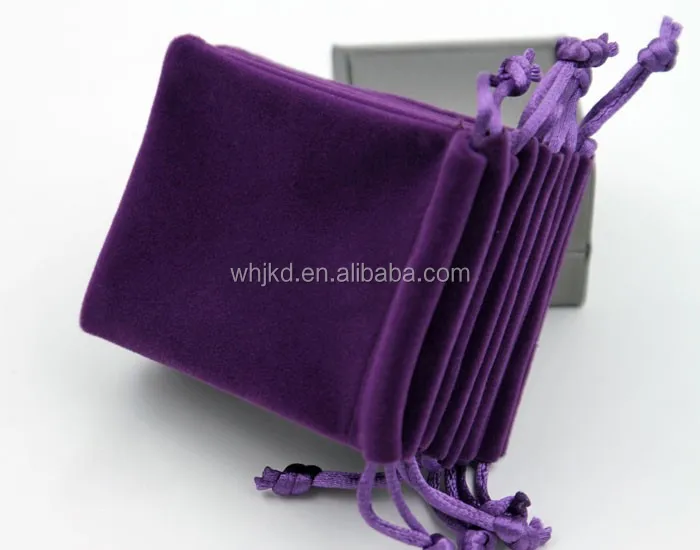 Оптовая продажа, персонализированная бархатная маленькая сумка на шнурке для ювелирных изделий