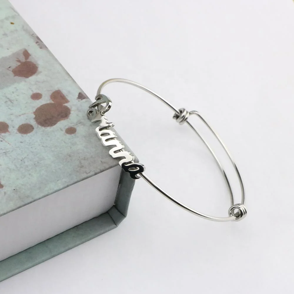 Wholesale 925 Silver Jewelry European New Design Adjustable Bangle Oem Name Bracelets For Baby