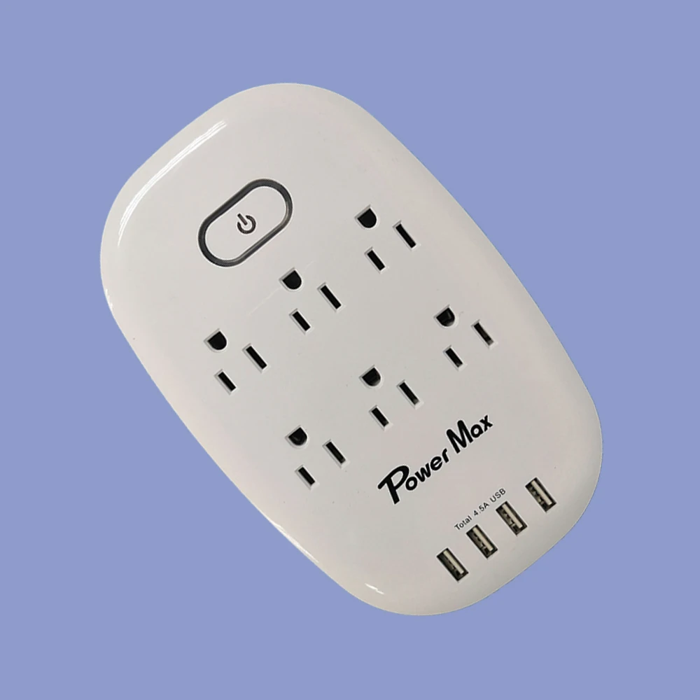 ETL AC Power Wall Plug On/Off Switch Tap Adapter Surge protector FCC 110V 125V socket factory socket