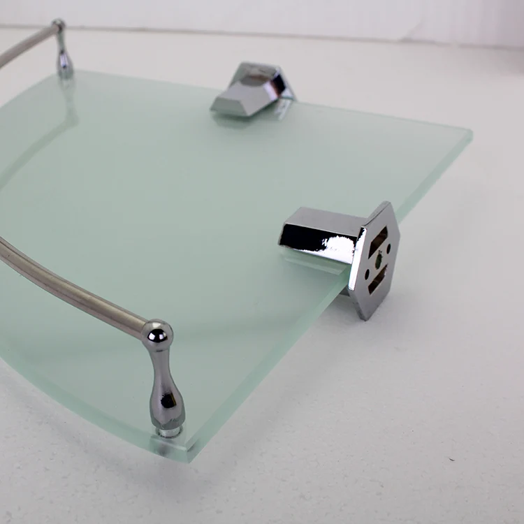 
bathroom accessories cheap wall mounted bathroom glass shelf 