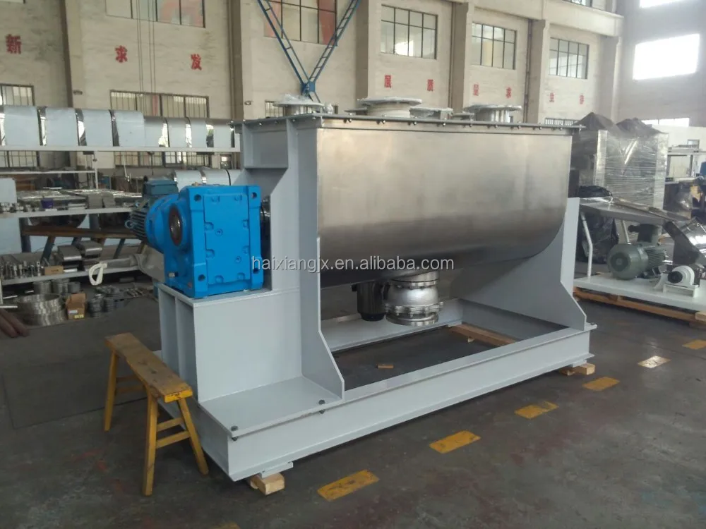 easy emptying and cleaning horizontal type powder mixer machine