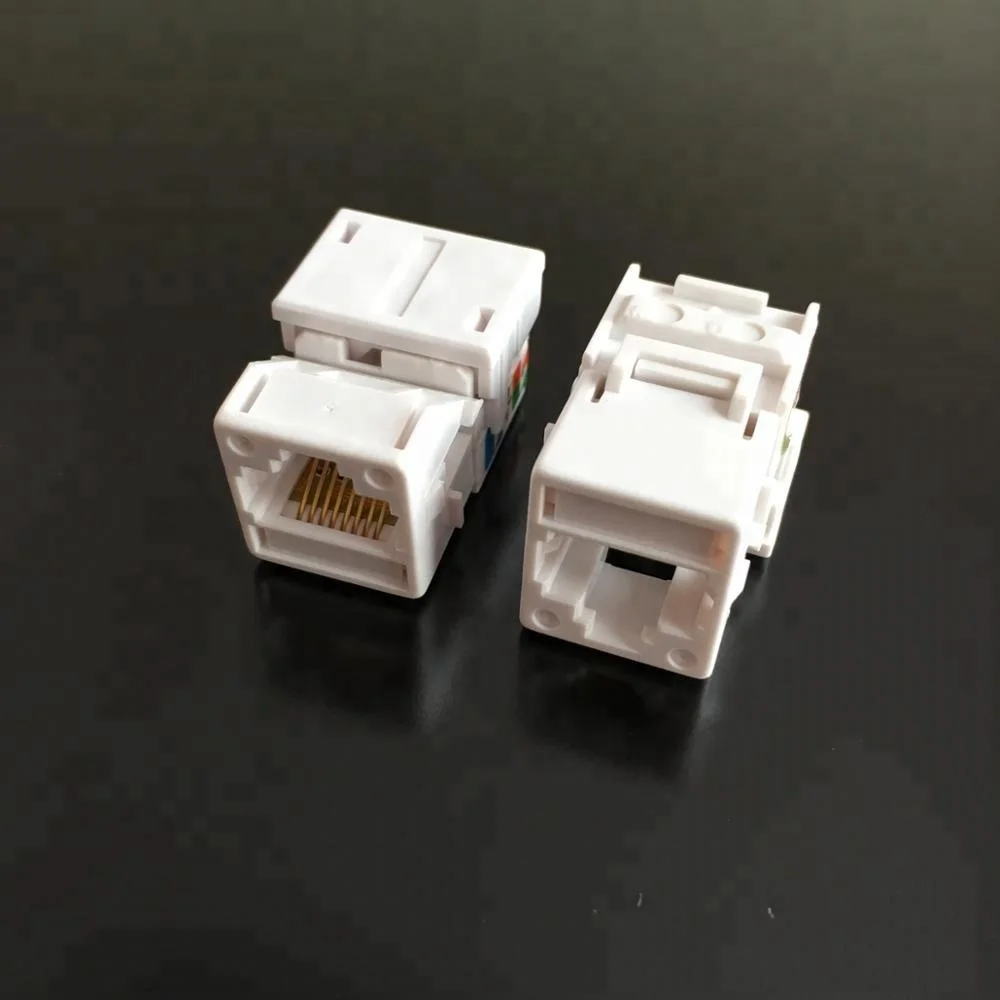 US Standard Cat6 Punch Down Keystone Jack for American Face Plate