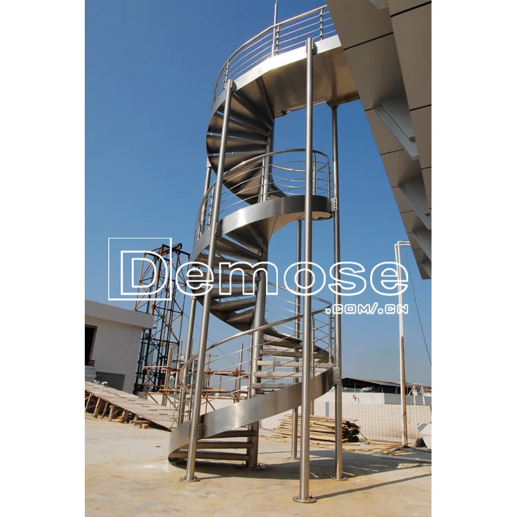 
exterior metal fire escape spiral staircase snail stairs 