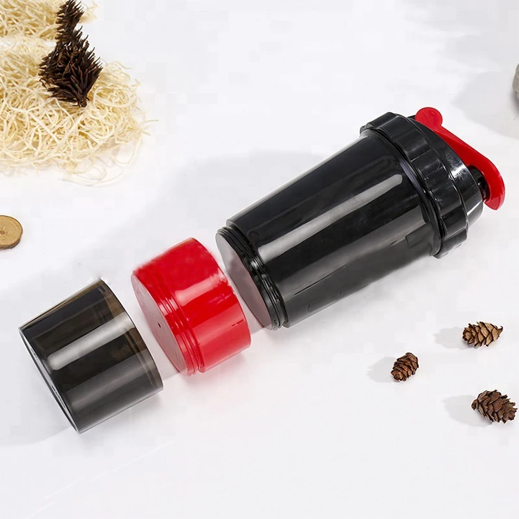 
500ml Custom Logo Printed Plastic Protein Shaker Water Bottle With Sports Eco-Friendly 