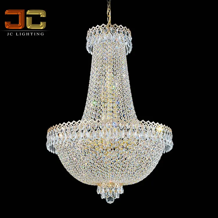 Luxury decorating lantern lamp antique empire shiny crystal chandelier classic style for hotel restaurants or wedding scene