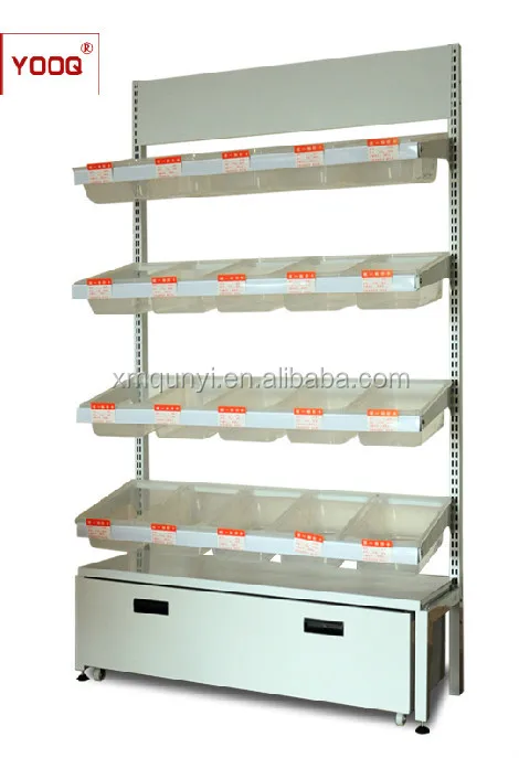 
superior quality metal used supermarket rack snack promotion integrated display 