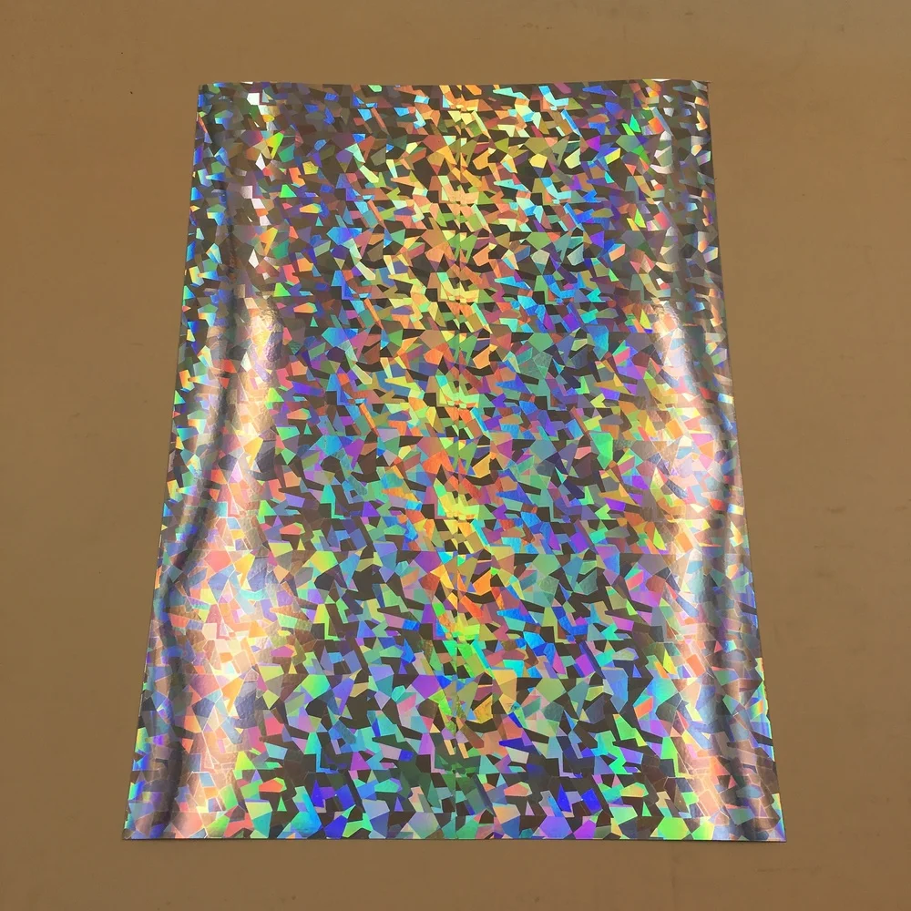 PET/PVC printable labels holographic paper