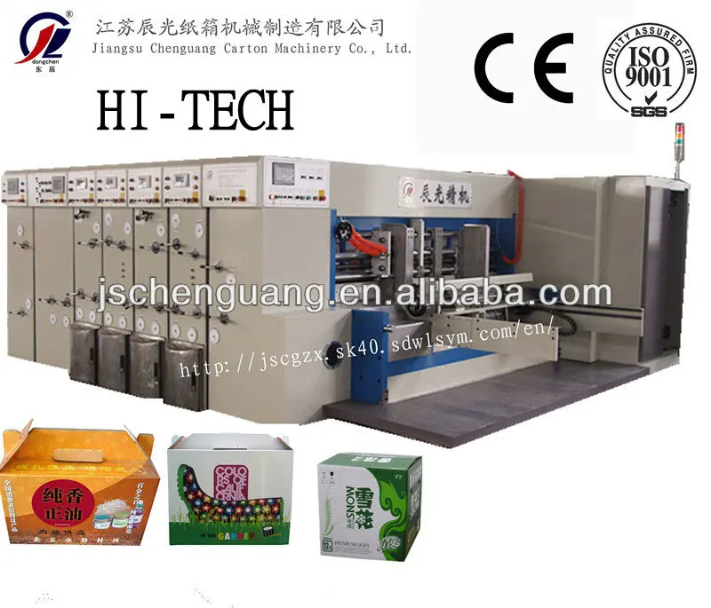 Automatic High Speed Flexo Carton Print Machine