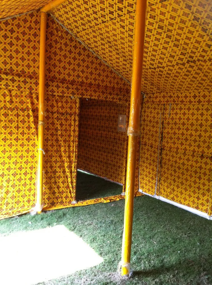 Traditional Arabic Luxury Canvas Outdoor Desert Camping Tent Arabian Black & White Stripe Customized Tents