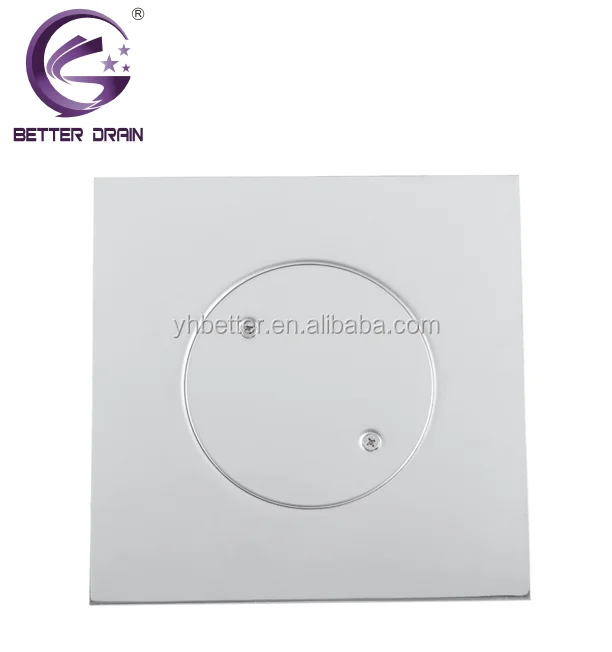 
Stainless steel square 20x20cm floor cleanout 