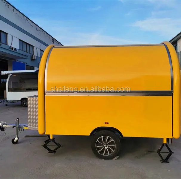 SHANGHAI silang turkey food trailer for panama food retro Custom Design Mobile Kitchen Kiosk Hot Dog Ice Cream Fast Foodtrailer