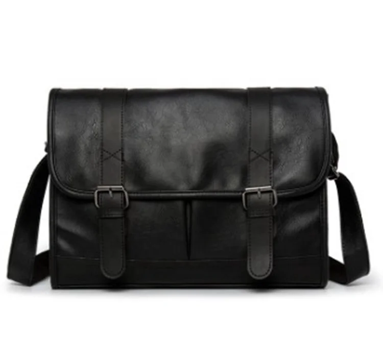 Luxury Office Shoulder Crossbody Messenger Leather Bags Men