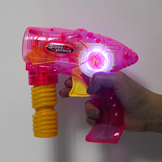 Super Power Transparent Led Bubble Gun With Music And Led Lights