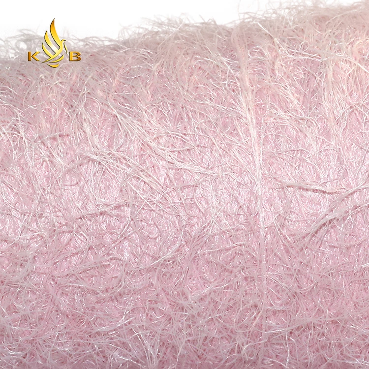 100% Polyester Feather Yarn High Quality Dyed Feather Knitting Yarn Fancy Yarn For Weaving
