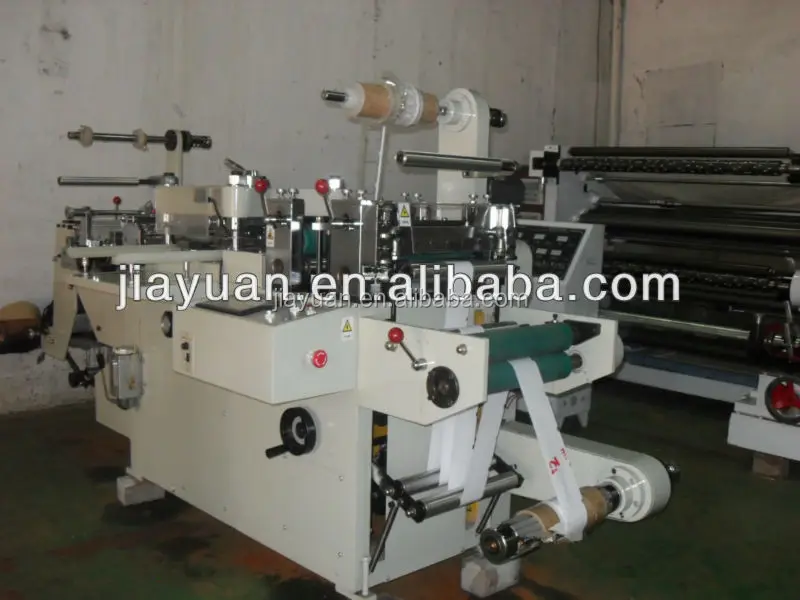 2016 Has Video Iml Sticker Label Die Cut Flat Bed Machine with Punching,hot-stamping,laminating