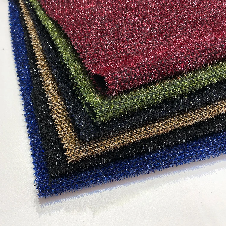 popular shiny tweed mens blazer recycled blended woven woolen polyester wool fabric