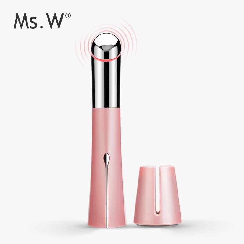 
China manufacturer Ms.W mini eye bag removal portable vibration ionic skin care massage machine 