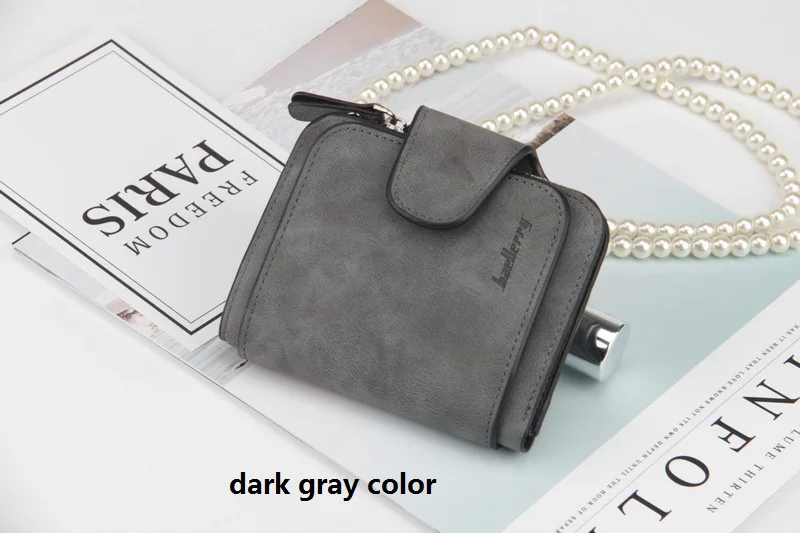 Matte PU leather hand purse baellerry women short section wallet with cards slot coin pocket,lady fashion purse