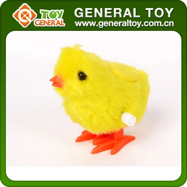 8.5*8*6cm Plush Chick Toy Wind Up Plush Chicken