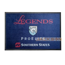 Machine Tufted Logo Printed Entrance Mat Outdoor Carpet