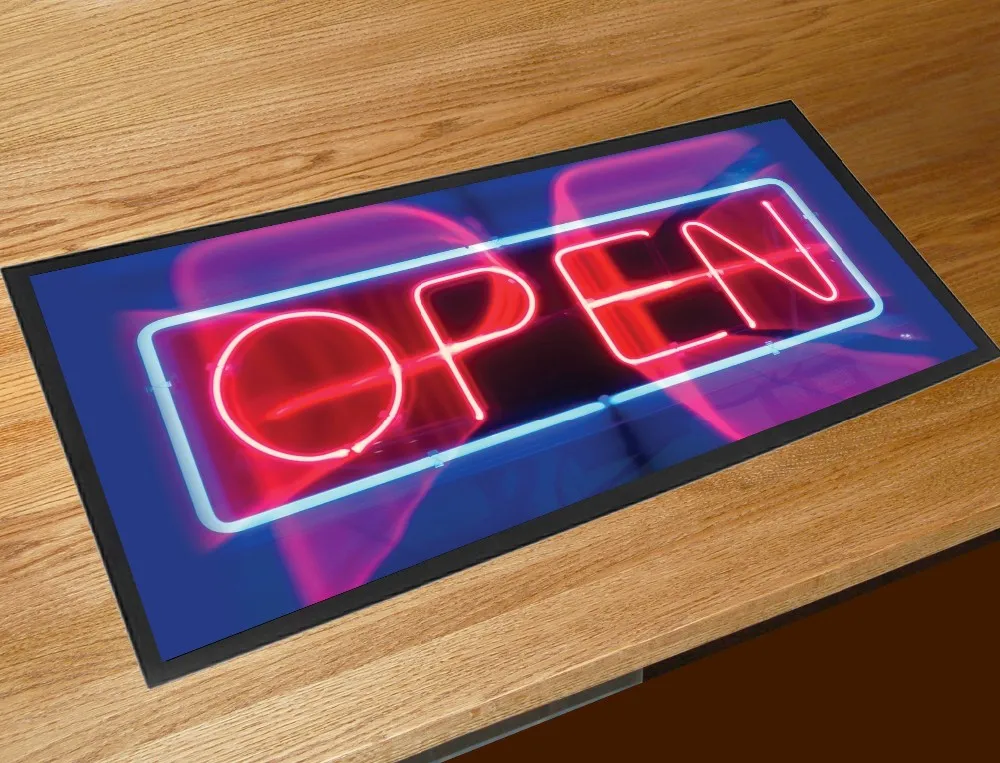 Барная дорожка для сублимационной печати белые пустые барные пивные коврики