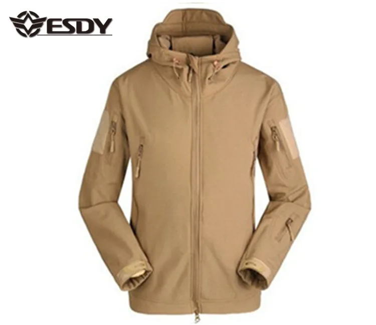 Многоцветные камуфляжные водонепроницаемые и ветрозащитные куртки в армейском стиле ESDY тактическая мягкая